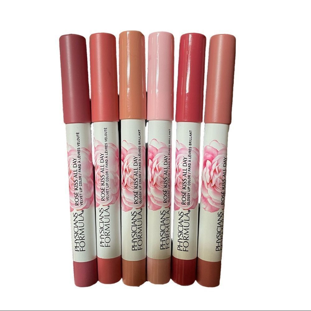 Bundle of All 6 "Rose Kiss All Day" Velvet Lip Colors